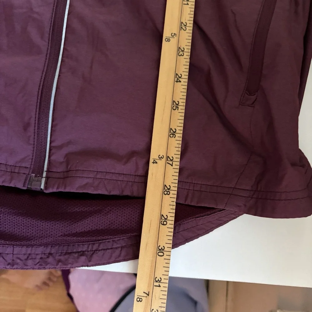 Adidas Mens Hooded Lightweight Windbreaker Jacket Size L Maroon Red Athletic